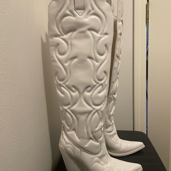 Jeffrey Campbell Knee High Cowboy Boots - Picture 6 of 6
